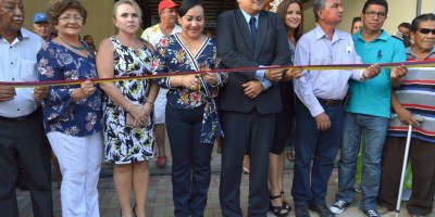 Ceremonia inaugural del mercado municipal de San Vicente. Manabí, Ecuador.