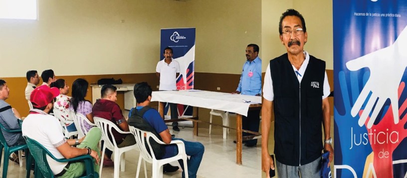 Wilmer Secundino Chilán Tumbaco, juez de paz en la Parroquia Julcuy del Cantón Jipijapa. Manabí, Ecuador.