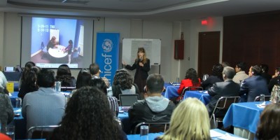 Taller de conocimientos organizado por UNICEF y el Consejo de la Judicatura. Quito, Ecuador.
