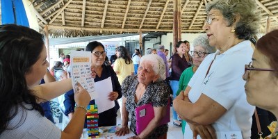 Taller de Envejecimiento Activo y Saludable de adultos mayores de Manabí. / FOTO: IESS Portoviejo