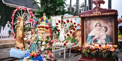 Recreaciones de la Virgen María venerada en el Santuario de Schoenstatt, Guayaquil. / FOTO: Santuario de Schoenstatt / Guayaquil