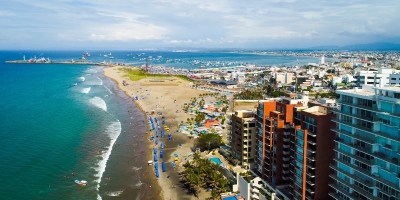 Playa marina El Murciélago de la ciudad de Manta, Ecuador. / FOTO: Archivo RM