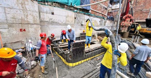 Construcción sede administrativa IESS Portoviejo, Manabí. / FOTO: IESS Manabí / Portoviejo