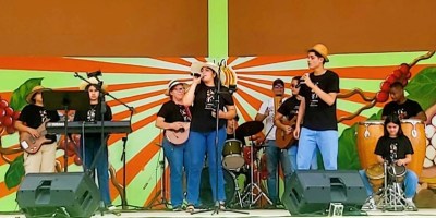 Grupo musical Fino Aroma, Calceta, Manabí. / FOTO: Proporcionada por C.P.de S. / Manta