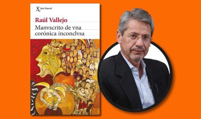 Raúl Vallejo y su novela Manuscrito de una crónica inconclusa. / Club de Lectura Sociedad del Quijote / Manta