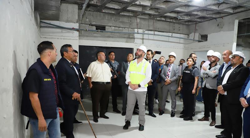 Consejo de la Judicatura inspecciona Palacio de Justicia de Portoviejo. / FOTO: CJ Manabí / Portoviejo