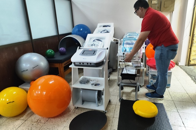Equipamiento nuevo en Rehabilitación Física de Hospital General Portoviejo. / FOTO: HGP-IESS
