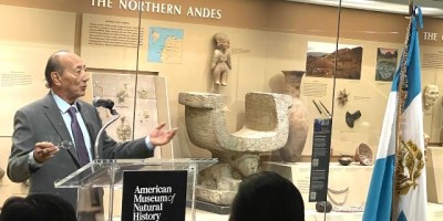 Exhibición arqueológica de Cultura Manteña en Museo Americano de Historia Natural en Nueva York. / Fuente: David Ramírez B.