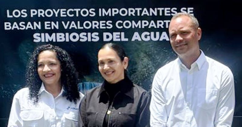 Actores de alianza ecuatoriana para el reaprovechamiento del agua usada en procesos industriales. / FUENTE: Holcim, Guayaquil