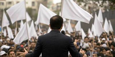 Mitin político. / FUENTE: CNE Quito / Ecuador