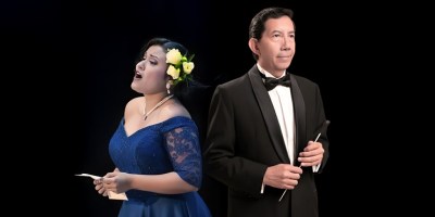 María José Prado y Patricio Jaramillo, cantante y director de orquesta de cámara, respectivamente. / FUENTE: CEN, Guayaquil