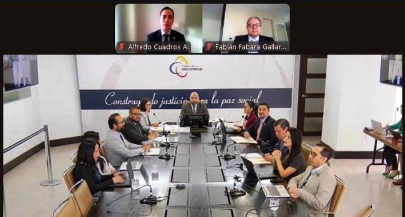 Sesión plenaria del Consejo de la Judicatura, Ecuador. / FUENTE: CJ, Quito