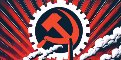 Segmento de portada correspondiente a libro sobre comunismo. / FUENTE: CdV Ediciones, Manta, Ec.