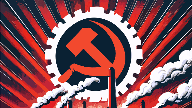 Segmento de portada correspondiente a libro sobre comunismo. / FUENTE: CdV Ediciones, Manta, Ec.