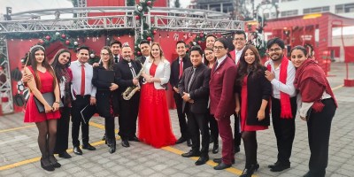 Dos grupos artísticos para un solo concierto sinfónico-popular en Quito a propósito de la Navidad. / FUENTE: CEN