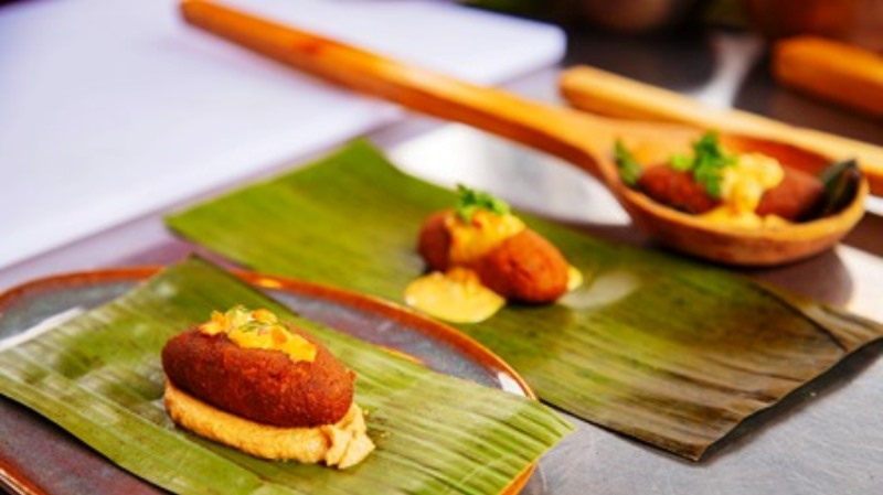 Bocadillos típicos de la región Litoral ecuatoriana. / FUENTE: Escuela de Chefs, Guayaquil