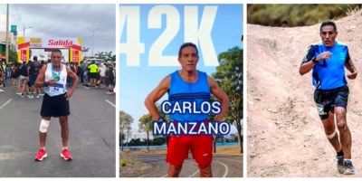 Maratonista Carlos Manzano, Manta, Ecuador. / FOTOS proporcionadas por David Ramírez B., NY
