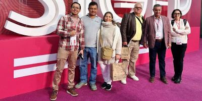 Productores alimentarios de Manabí (Ecuador) en Rímini, Italia. (FOTO de José Iganacio Solórzano, Portoviejo.)