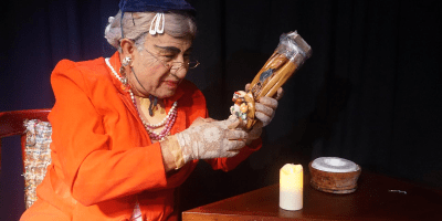 Comediante "El Pícaro Napo". / FUENTE: Paola Soria