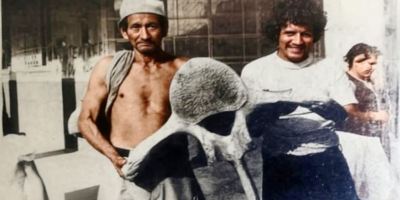 Fósil humano prehistórico hallado bajo el suelo de Portoviejo, Ecuador. / FUENTE: Diario Manabita / Archivo Histórico de Museo Municipal de Portoviejo