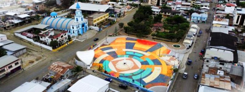 Aspecto del centro histórico de la población Charapotó en la provincia de Manabí, Ecuador. / FUENTE: web oficial del GAD parroquial de Charapotó.