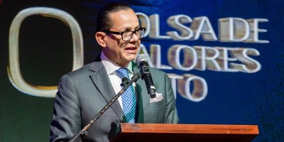 El gerente general de la Bolsa de Valores Quito, César Robalino Aguirre,. / FUENTE: BVQ, Ecuador