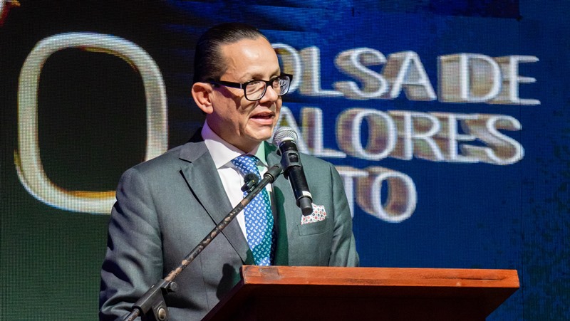 El gerente general de la Bolsa de Valores Quito, César Robalino Aguirre,. / FUENTE: BVQ, Ecuador