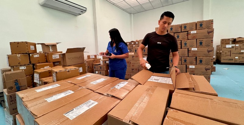 Medicamentos para Hospital General Portoviejo del IESS. / FUENTE: HGP