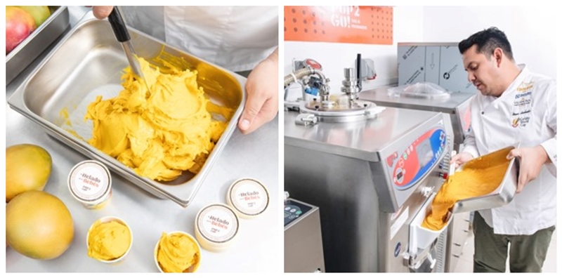Mezcla nutricional en helado para bebés. / FUENTE: Pop 2go, Ecuador