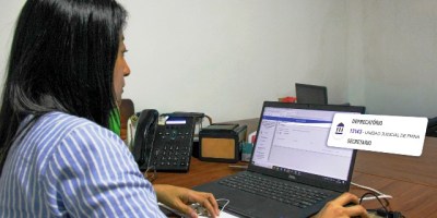 Operando el "deprecatorio virtual" habilitado en la Función Judicial de Manabí, Ecuador. / FUENTE: CJ Portoviejo