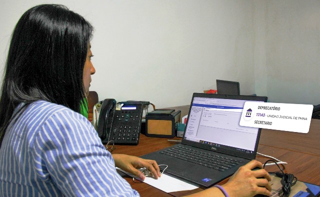 Operando el "deprecatorio virtual" habilitado en la Función Judicial de Manabí, Ecuador. / FUENTE: CJ Portoviejo