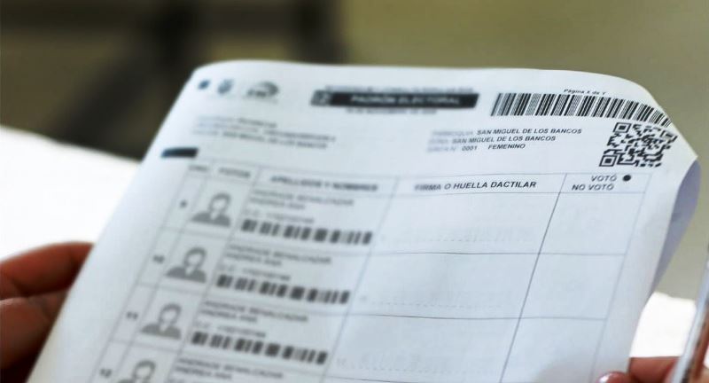 Segmento de página del Registro Electoral 2026 del Ecuador. / FUENTE: CNE, Quito