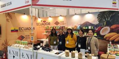 Stand ecuatoriano en FOOD TAIPEI 2026. / FUENTE: CCQ
