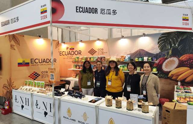 Stand ecuatoriano en FOOD TAIPEI 2026. / FUENTE: CCQ
